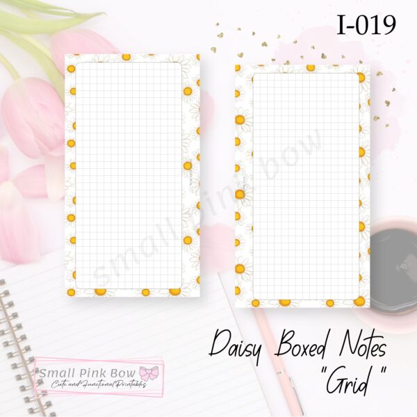 I-019: Daisy Boxed Notes - Grid