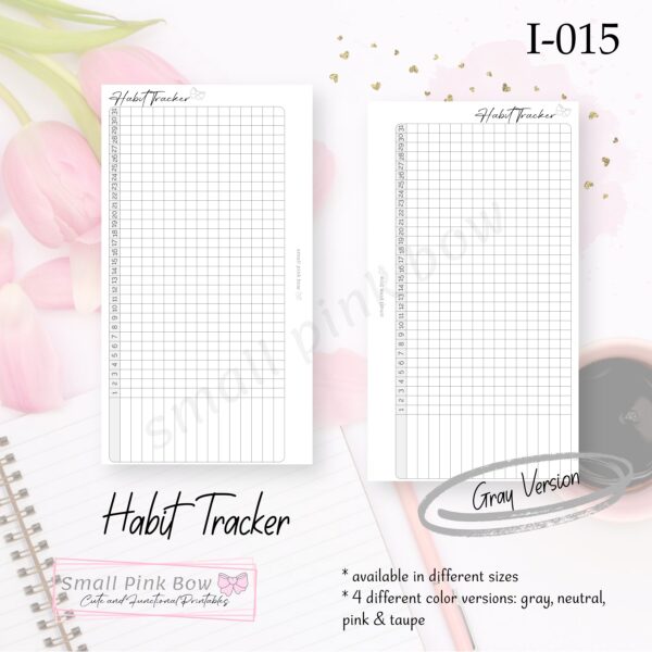 I-015: Habit Tracker - Gray