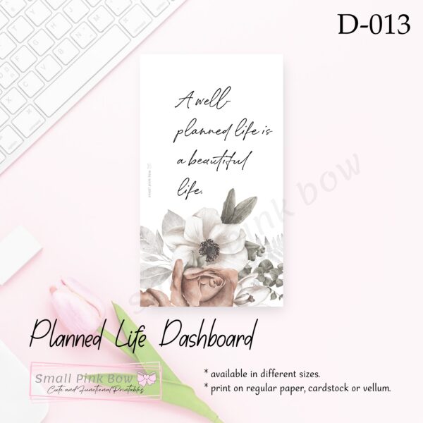 D-013: Planned Life Dashboard